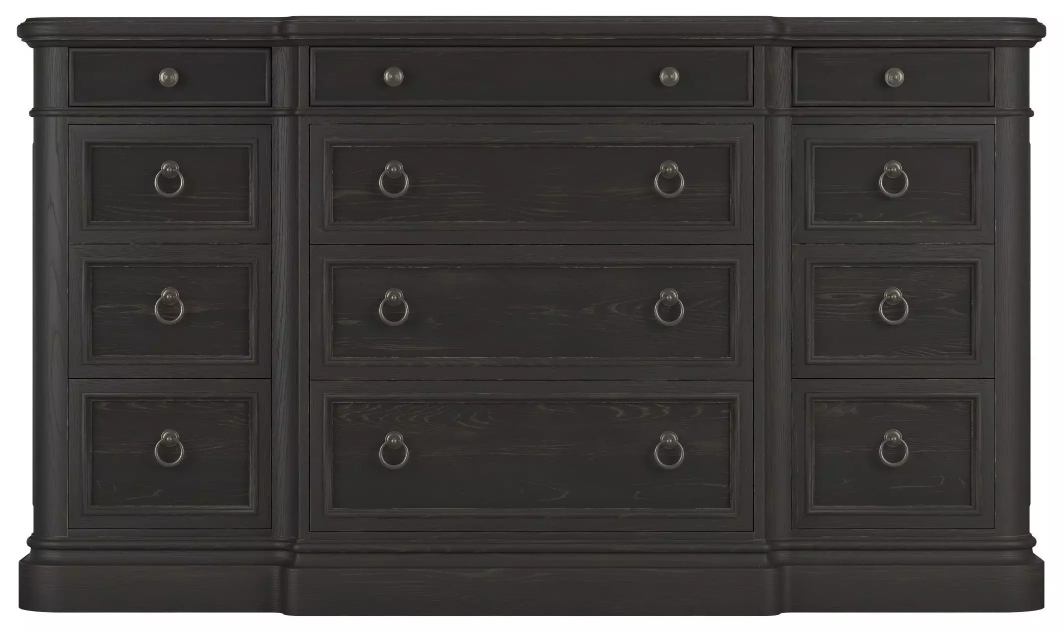 Atrium Black 12 Drawer Dresser From A.R.T | Coleman Furniture