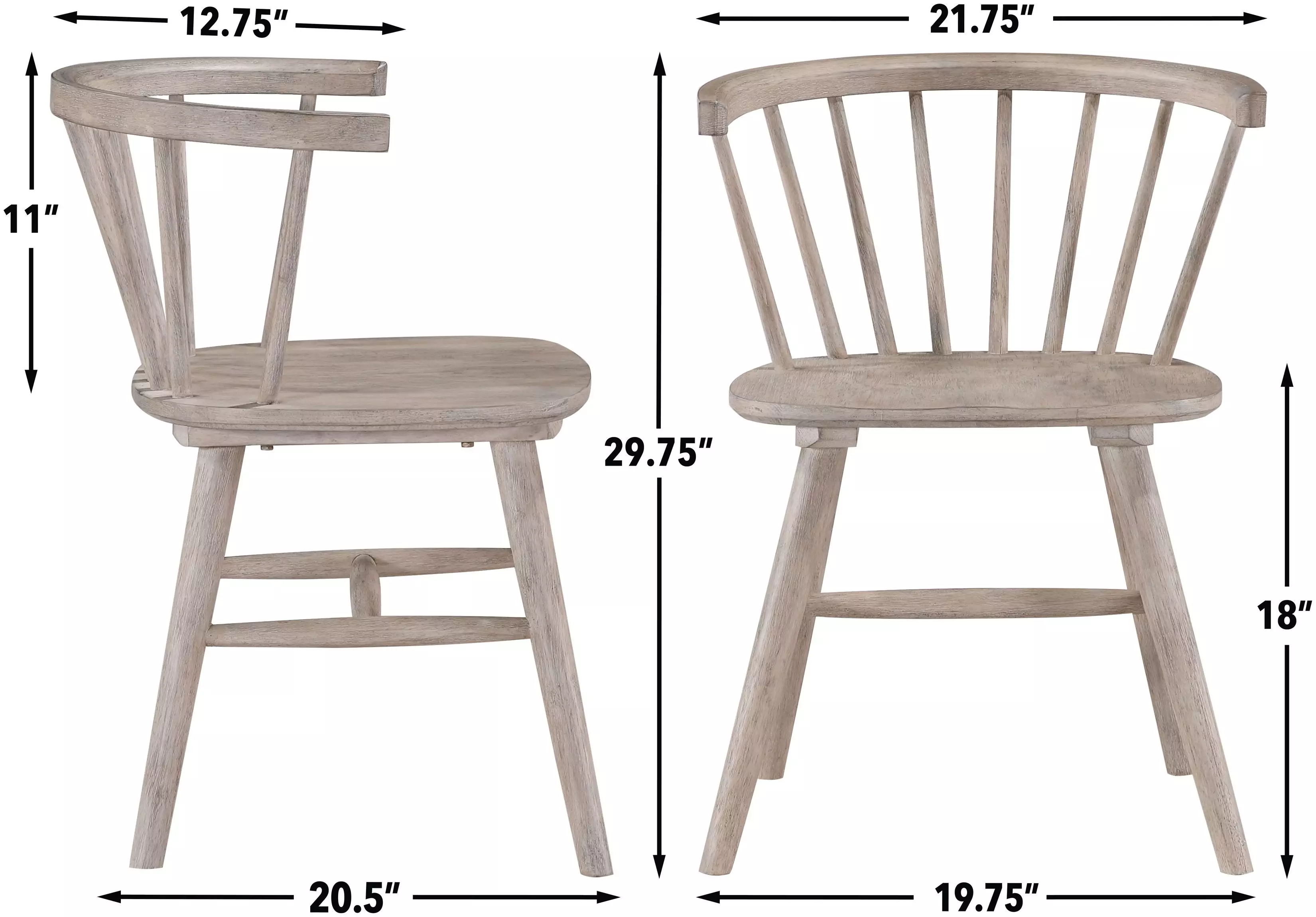 Willow Tan Dining Chair Set of 2