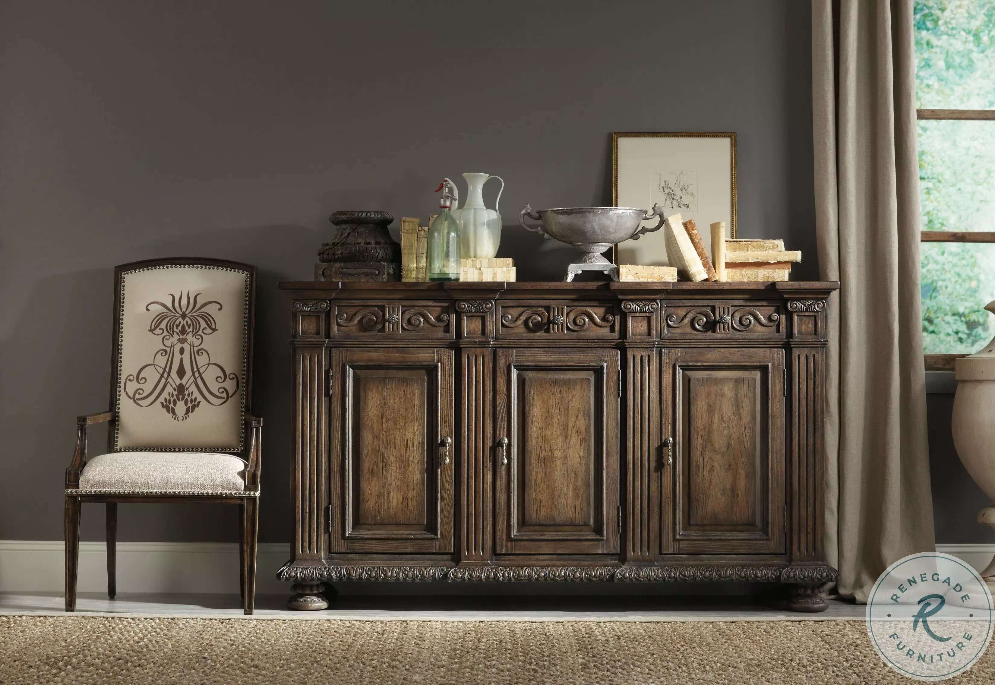 Melody Rustic Walnut 72'' Credenza From Hawthorne Living | Coleman