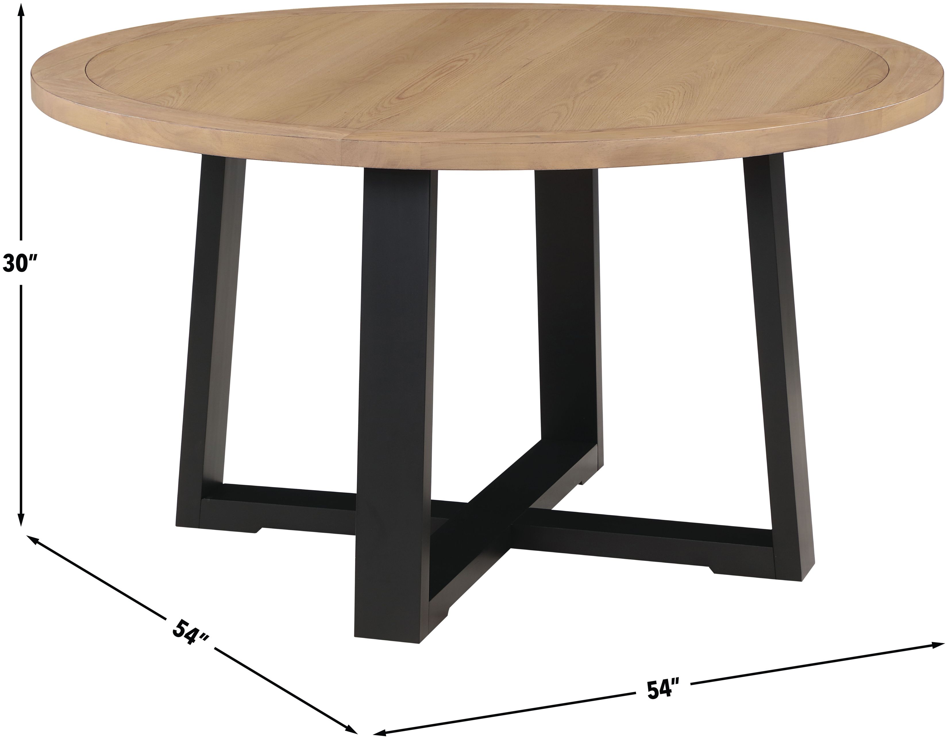 Magnolia Black 54" Round Dining Table