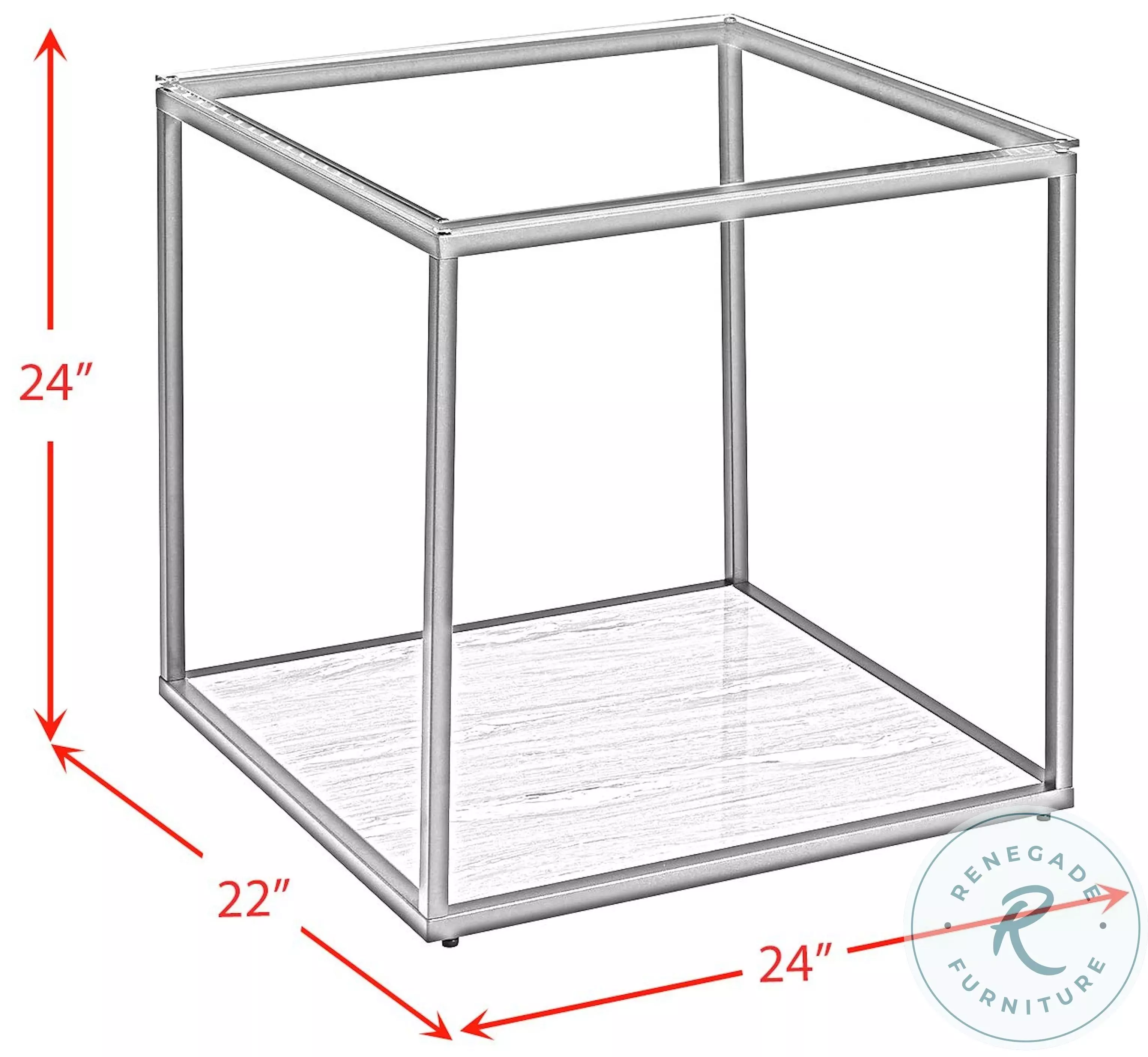 Finney Grey End Table