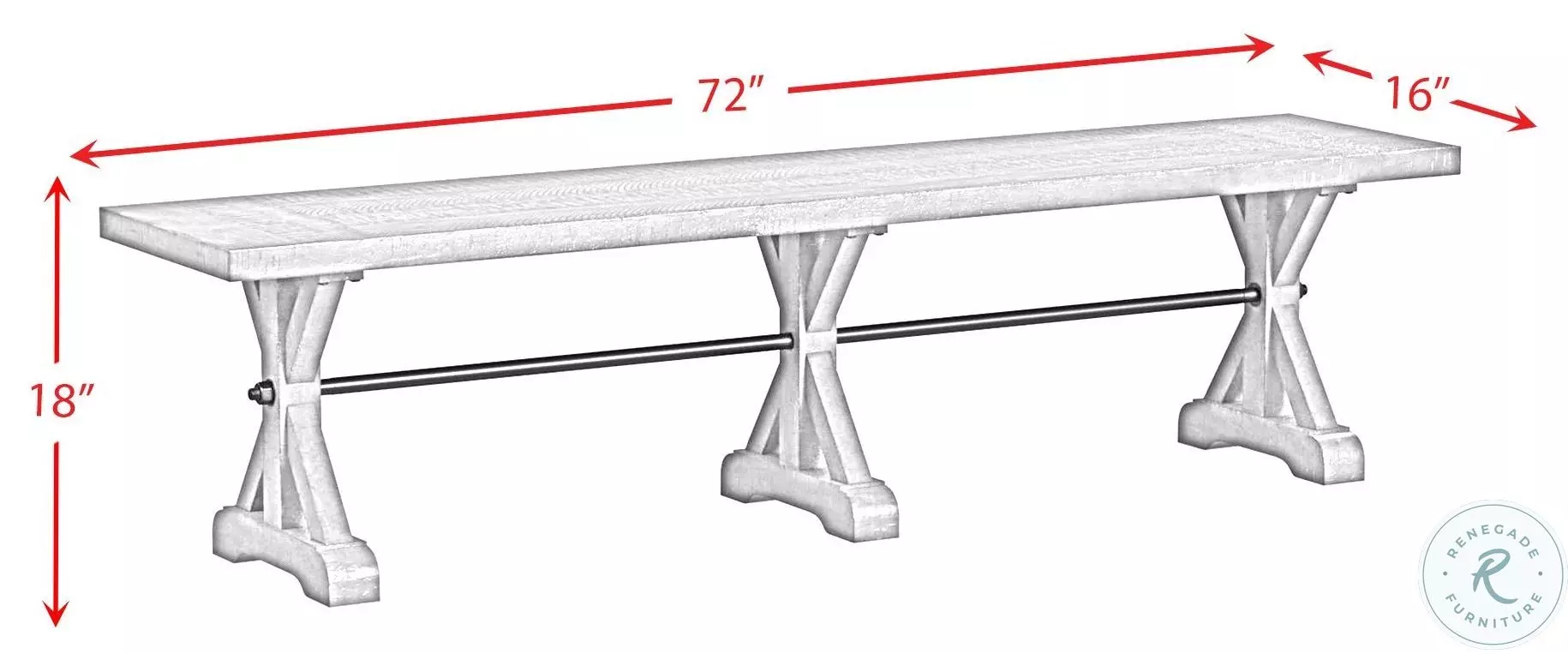 Marietta Medium Brown Bench