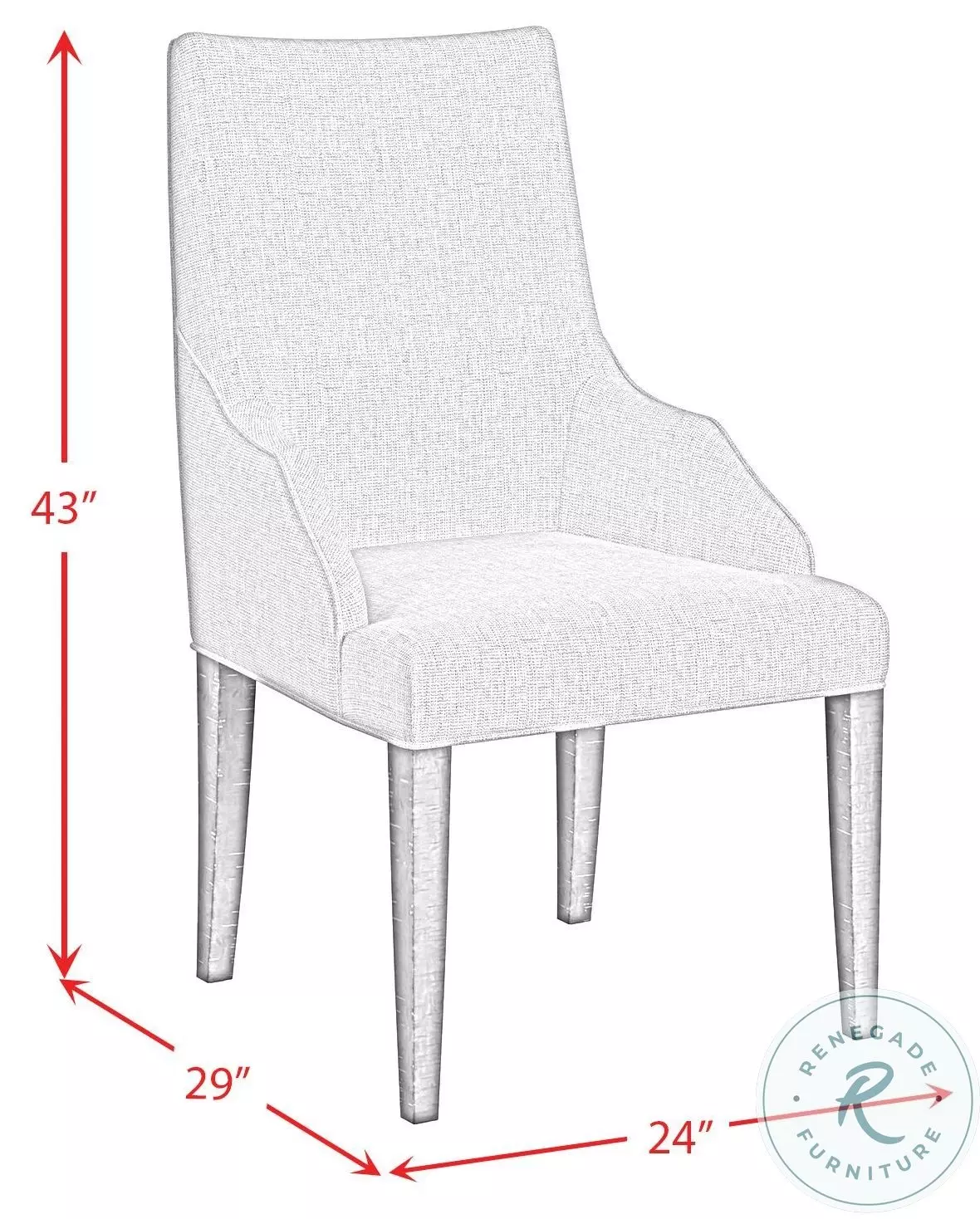 Marietta Grey Host Chair Set Of 2