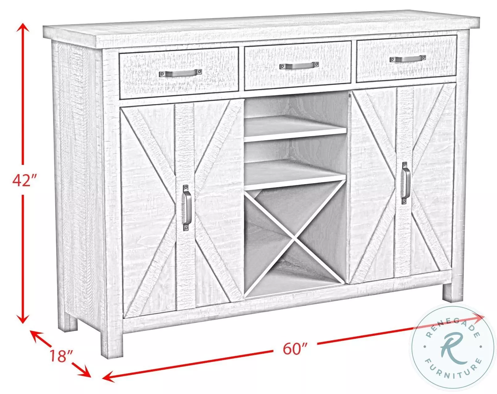 Marietta Medium Brown Sideboard