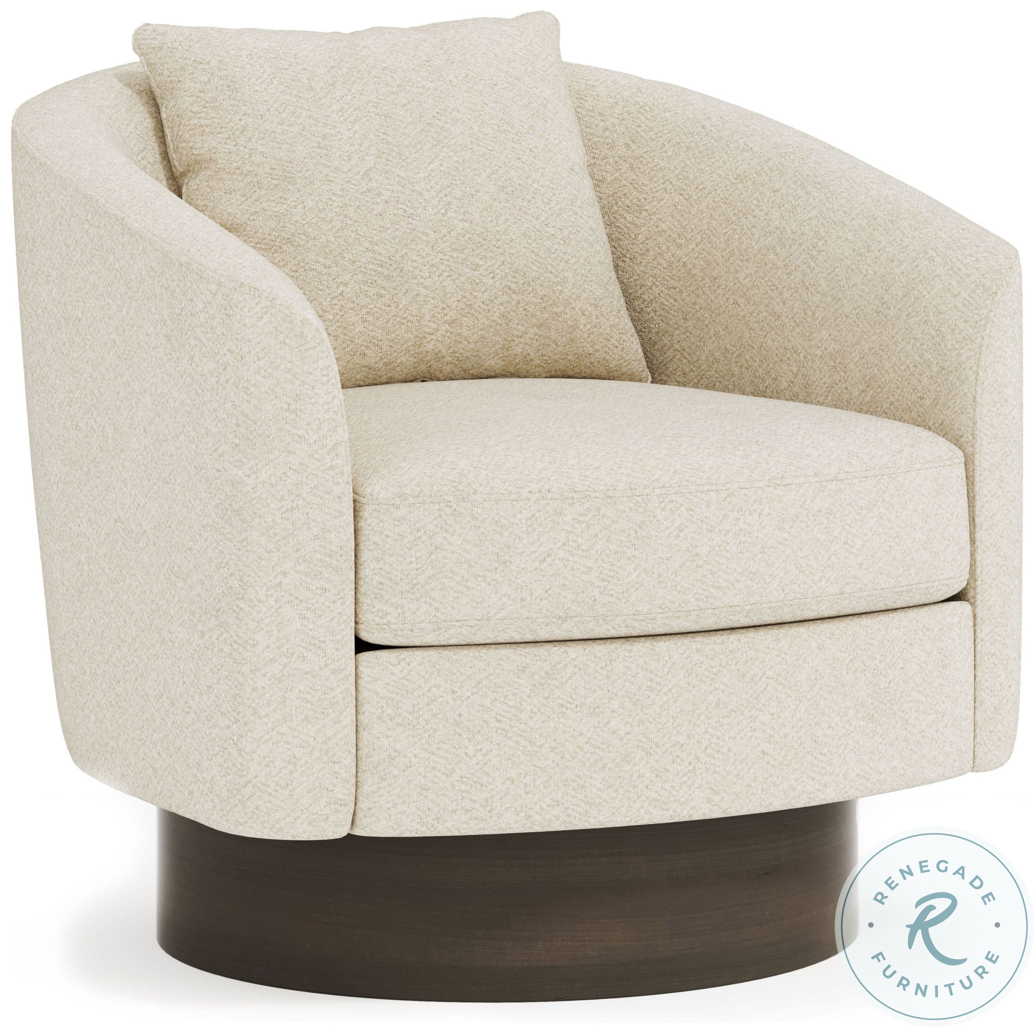 Camino Cream Swivel Chair From Bernhardt Furniture | Coleman Furniture
