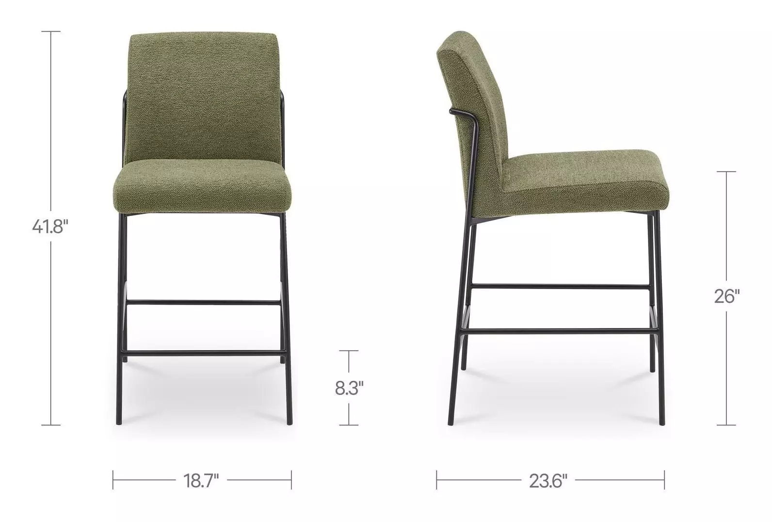 Danny Green Upholstered Counter Height Stool