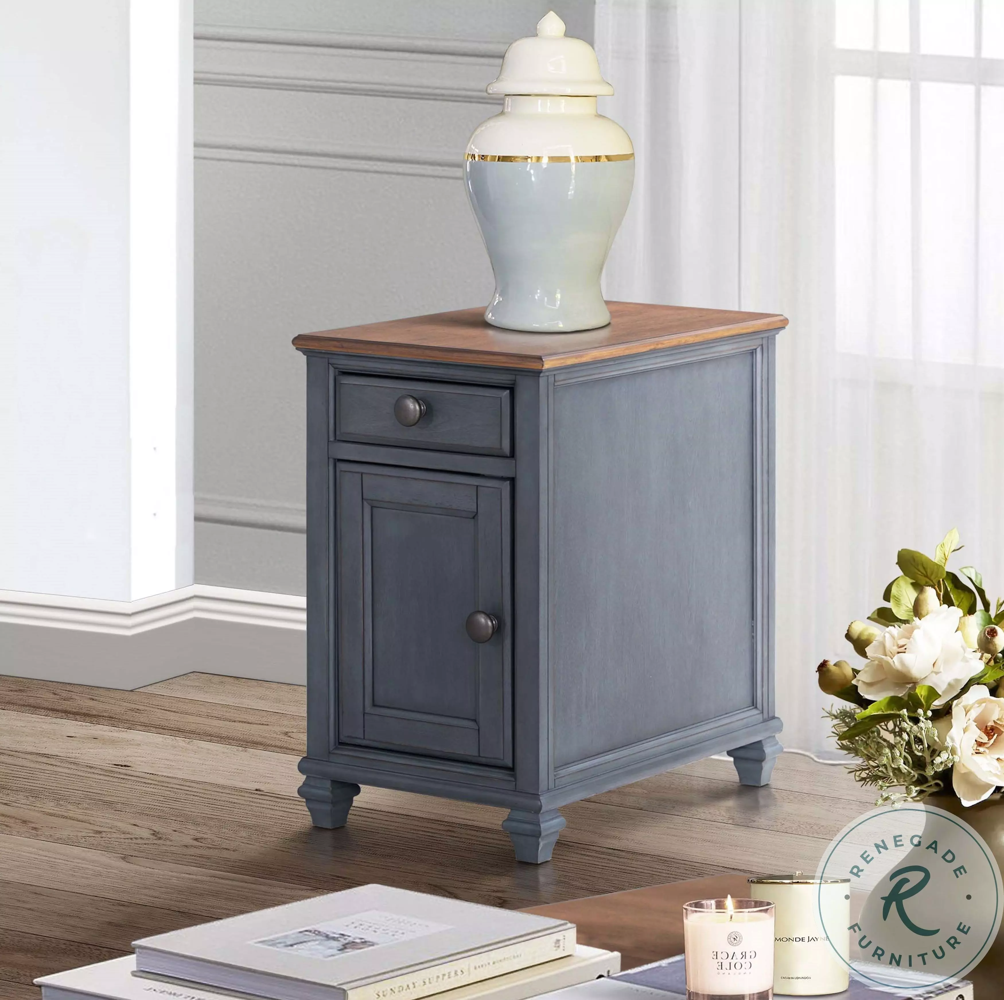 Americana Corduroy Blue And Brown 14