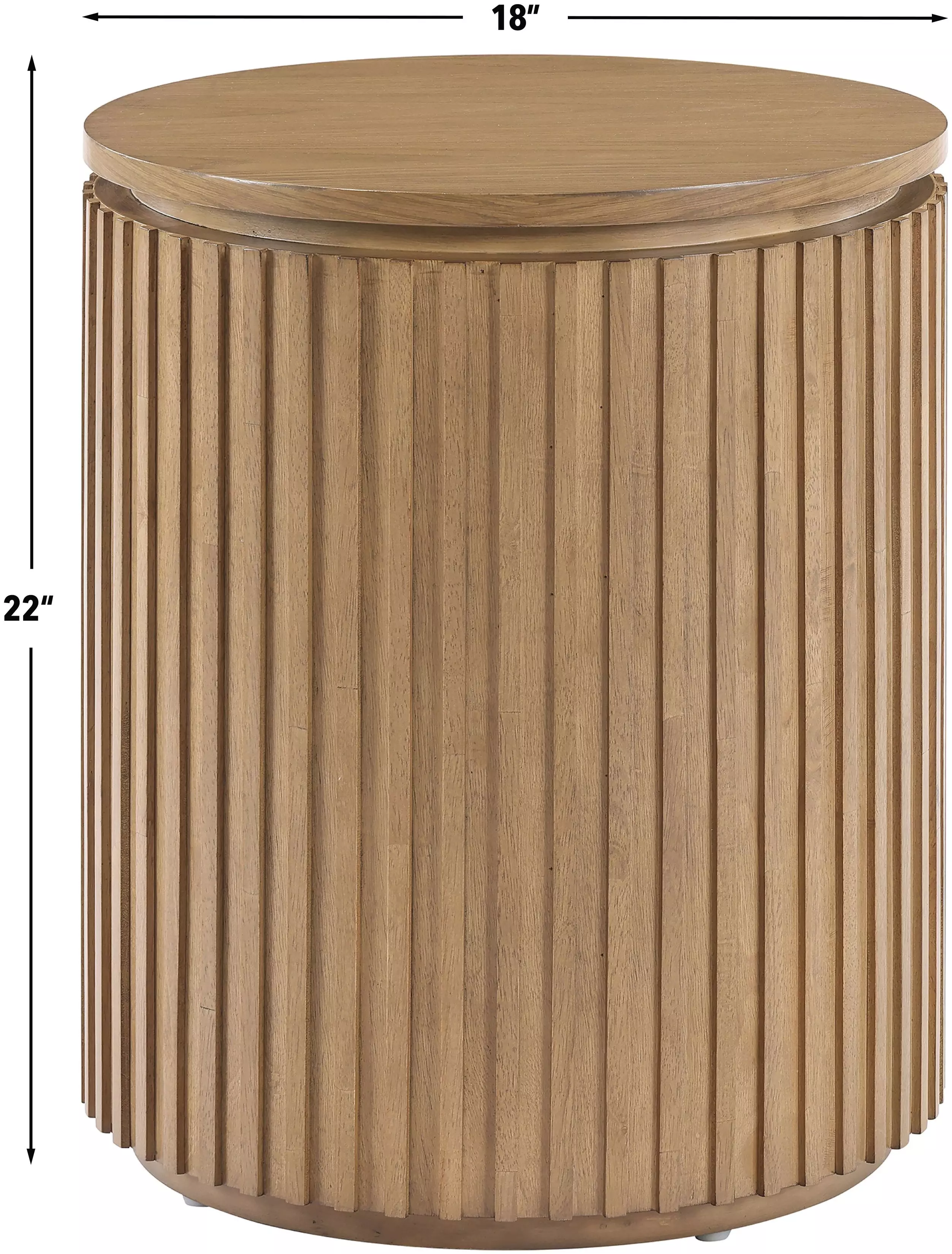 Colvin Toffee Round End Table