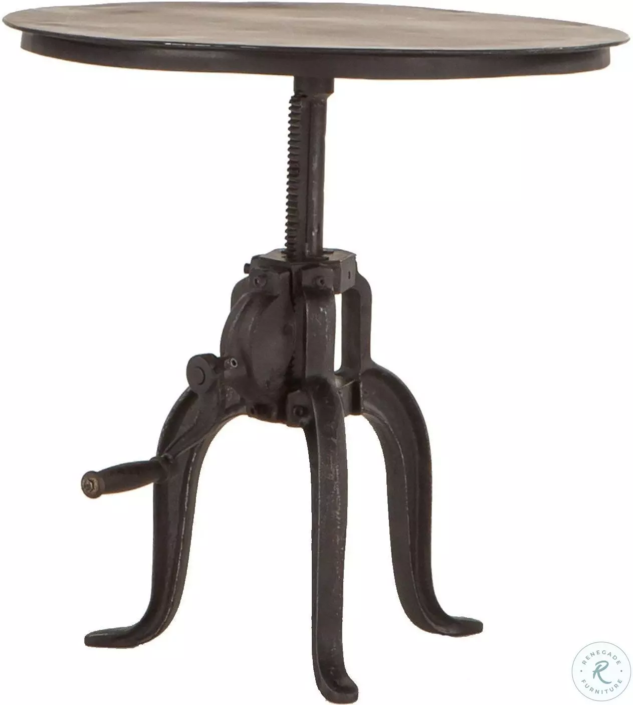 Artezia Black Small Adjustable Crank Side Table from Home